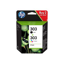 Spremnik s tintom HP 303 tinta (paket od 2 komada, 1x crna, 1x boja) crna, cijan, magenta, žuta