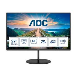 Monitor AOC Q27V4EA (27" IPS, 75Hz, 2560 x 1440 QHD crni)