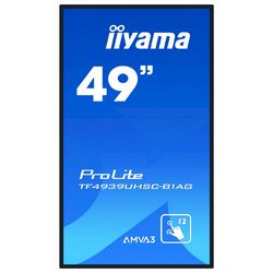 Interaktivni zaslon osjetljiv na dodir IIYAMA ProLite TF4939UHSC-B1AG (124.5 cm (49"), 3840 x 2160 4K Ultra HD)
