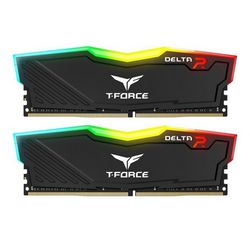 Memorijski modul T-FORCE DELTA RGB (DDR4, kit, 16GB: 2 x 8GB, DIMM 288-pin, 3600 MHz / PC4-28800, nebaferirano)