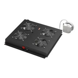 Krovni nosač s dva ventilatora DIGITUS DN-19 FAN-4-B-N 