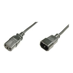 Kabel za produljenje napajanja DIGITUS (IEC C14 muški/IEC C13 ženski, 1.8 m)