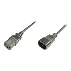 Produžni kabel za napajanje DIGITUS (IEC C14 muški / IEC C13 ženski, 5 m)