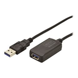 USB produžni kabel DIGITUS (aktivni USB 3.0, USB Type-A muški/USB Type-B ženski, 5 m)