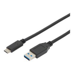 Kabel za povezivanje USB Type-C DIGITUS - USB Type-C muški/USB Type-A muški - 1 m (Dužina: 1 metar)