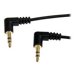 Audio kabel STARTECH.com 1 ft. (0.3 m) Right Angle 3.5 mm Audio kabel (3.5mm Slim Audio Cable, Right Angle, muški/muški, Aux Cable (MU1MMS2RA), 30 cm)