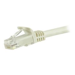 Ethernet kabel CAT6 STARTECH.COM 10 Gigabit duljine 5 m (bijeli, snagless, RJ45, 650MHz, 100W PoE, patch kabel, CAT 6 10GbE UTP, s olakšanjem napetosti, Fluke 