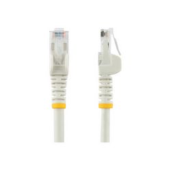 Ethernet kabel CAT6 STARTECH.COM 10 Gigabit duljine 50 cm (bijela, snagless, RJ45, 650MHz, 100W PoE, patch kabel, CAT 6 10GbE UTP, s olakšanjem napetosti, 