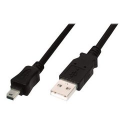 Kabel za spajanje Mini USB 2.0 DIGITUS (USB Type-A muški/Mini USB Type-B (5-pin) muški, 1 m)