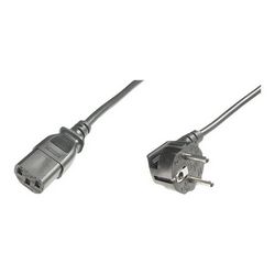 Kabel za napajanje DIGITUS (CEE 7/7 tip-F, CEE 7/7 utikač / IEC C13 utičnica, 2,5 m)