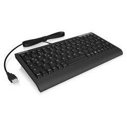 Tipkovnica RAIDSONIC ACK-595C+ QWERTZ (crna, kompaktna, s kabelom)