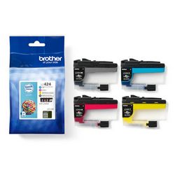 Višebojni paket patrona s tintom BROTHER LC-424VAL (paket od 4 - crna, cijan, magenta, žuta)