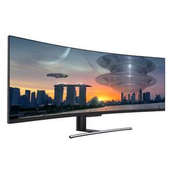 Monitor LC POWER LC-M49-DFHD-144-C-Q (49" VA QLED, 144Hz, 3840 x 1080 DFHD, zakrivljeni, gaming crni)