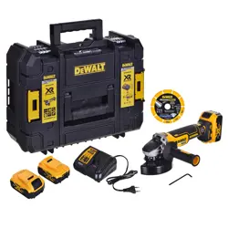 Kutna brusilica DEWALT DCG405P3 (18V, 125mm, 3x5.0Ah baterije, punjač, kovčeg)