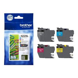 Višebojni paket patrona s tintom BROTHER LC422XL (original, patrona s tintom - crna, žuta, cijan, magenta)