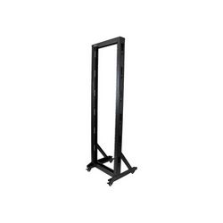 StarTech.com 42U Mobile Open Frame Network Rack with Wheels- 663lbs - 2 Post 19" Portable Rack for Computer, AV, Media, IT Equipment (2POSTRACK42) - rack - 42U
