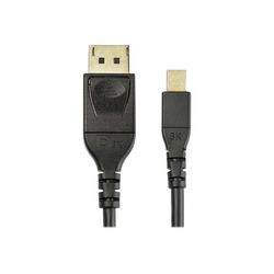 Mini DisplayPort na DisplayPort kabel STARTECH.COM duljine 6 ft (2 m) (VESA certificirani Mini DisplayPort na DisplayPort 1.4 kabel, 8K 60Hz HBR3 HDR, Super 