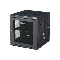 Mrežni ormar STARTECH.COM (12U, 19" ormar za montažu na zid, 20" duboki ormar s 4 stupca i ključem za IT računalnu opremu s policom, fleksibilni ventilirani 