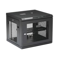 StarTech.com "9U Wall Mount Server Rack Cabinet - 4-Post Adjustable Depth (2"" to 19"") Network Equipment Enclosure with Cable Management (RK920WALM)" - rack enclosure cabinet - 9U