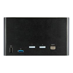 DisplayPort KVM preklopnik STARTECH.COM (4 porta, 4K 60Hz UHD HDR, Desktop 4K DP 1.2 KVM s 2 port USB 3.0 Hub (5Gbps) i 4x USB 2.0 HID portovi, TAA)