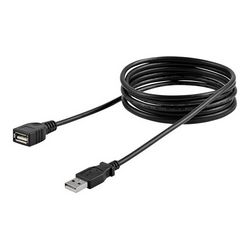 Produžni kabel USB 2.0 STARTECH.COM USBEXTAA6BK duljine 6 ft (USB A muški na USB A ženski, USB na USB, 1.8 m) crna