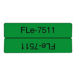 Naljepnice BROTHER FLE7511 (72 kom., 21 mm x 45 mm crno na zeleno)