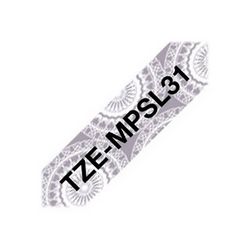 Laminirana traka Brother (BROTHER) P-Touch TZe-MPSL31 (crna na srebrnoj, 12 mm x 4 m)