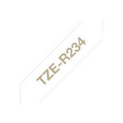 Tekstilna traka BROTHER P-Touch TZe-R234 (12 mm x 4 m) zlatna na bijeloj