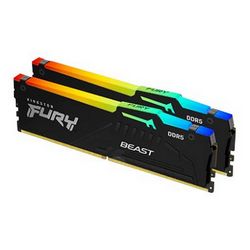 Memorijski modul KINGSTON FURY Beast RGB (DDR5, kit, 64 GB: 2 x 32 GB, DIMM 288-pin, 5600 MHz / PC5-44800, unbuffered)