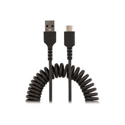 USB kabel STARTECH.COM (1m, USB 2.0 A na C kabel za punjenje, uvijeni brzi punjač i sinkronizacija, visokokvalitetni, izdržljiva aramidna vlakna, TPE, M/M)