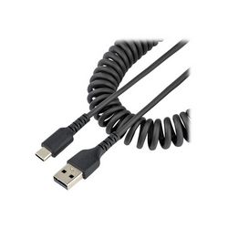 Kabel STARTECH.COM (USB A na C kabel za punjenje, svinuti kabel s brzim punjenjem i sinkronizacijom USB-C, visokokvalitetni, otporna aramidna vlakna, TPE, S20, iPad, Pixel, muški na muški)