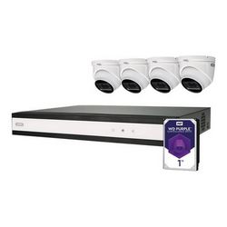 Komplet za video nadzor ABUS s hibridnim video snimačem i 4 analogne mini dome kamere