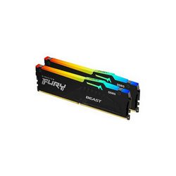 Memorija KINGSTON FURY Beast RGB DDR5 (kit, 32 GB: 2 x 16 GB, DIMM 288-pin, 5600 MHz / PC5-44800, unbuffered)