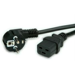 Roline VALUE naponski kabel, IEC320 C19 16A, 2.0m crni