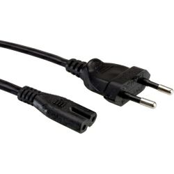 Roline VALUE naponski kabel 2-polni, IEC320 C7, 3.0m crni