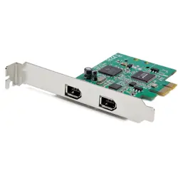 Mrežna kartica STARTECH 2 PCIE FIREWIRE CARD/TI PORT TSB82AA2 CHIPSET-WIN/MAC (za PC i Mac, FireWire priključci, TSB82AA2 čipset)