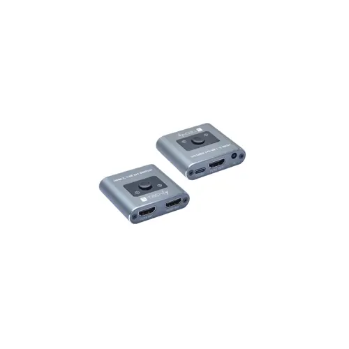 Prekidač s dva priključka HDMI 2.1 8K*60Hz s daljinskim upravljačem, TECHLY, 2-Port HDMI 2.1 8K*60Hz 2x1 Switch with IR Remote Control (podrška za 8K*60Hz, IR daljinski upravljač)