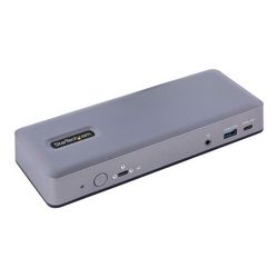 Priključna stanica s priključkom tipa-C STARTECH.COM (višemonitorski HDMI/DP/DP Alt Mode USB-C dock, 3x 4K30 / 2x 4K60, 7-portni USB hub, 60W napajanje, GbE, 