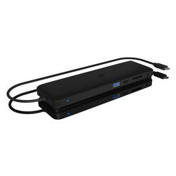 Postaja za spajanje ICY BOX 11-in-1 Mobile with Triple Video Output (USB-C, 2 x HDMI, DP, GigE)