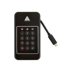 SSD disk APRICORN Aegis NVX (2 TB, USB 3.2 Gen 2) crna