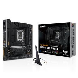 Matična ploča ASUS TUF GAMING B760M-BTF WIFI D4 (Micro-ATX, Socket Intel LGA 1700, Intel B760, WiFi)