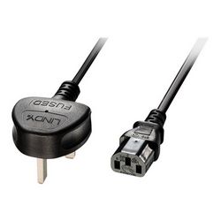 Kabel za napajanje LINDY (BS 1363 na IEC 60320 C13, 2 m)