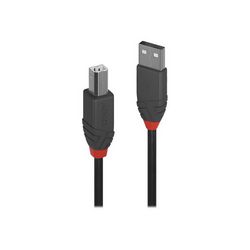 USB kabel LINDY Anthra Line (USB na USB Type B, 50 cm)