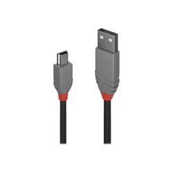 USB kabel LINDY Anthra Line (mini-USB Type B na Micro-USB Type B, 50 cm)
