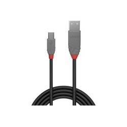 USB kabel LINDY Anthra Line (USB na mini-USB Type B, 3 m)