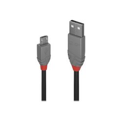 USB kabel LINDY Anthra Line (USB do Micro-USB Type B, 50 cm)