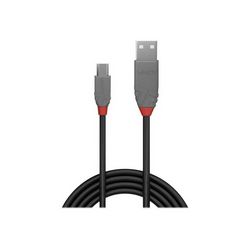 USB kabel LINDY Anthra Line (USB na Micro-USB Type B, 1 m)
