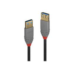 Produžni kabel za USB LINDY Anthra Line (USB Type A na USB Type A, 2 m)