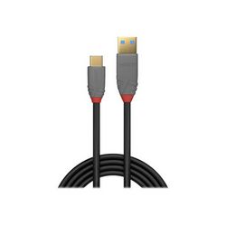 Kabel USB-C LINDY Anthra Line (24-pinski USB-C do USB Type A, 1.5 m)