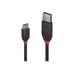 USB-C kabel LINDY crna Line (24 pin USB-C na USB Type A, 1.5 m)